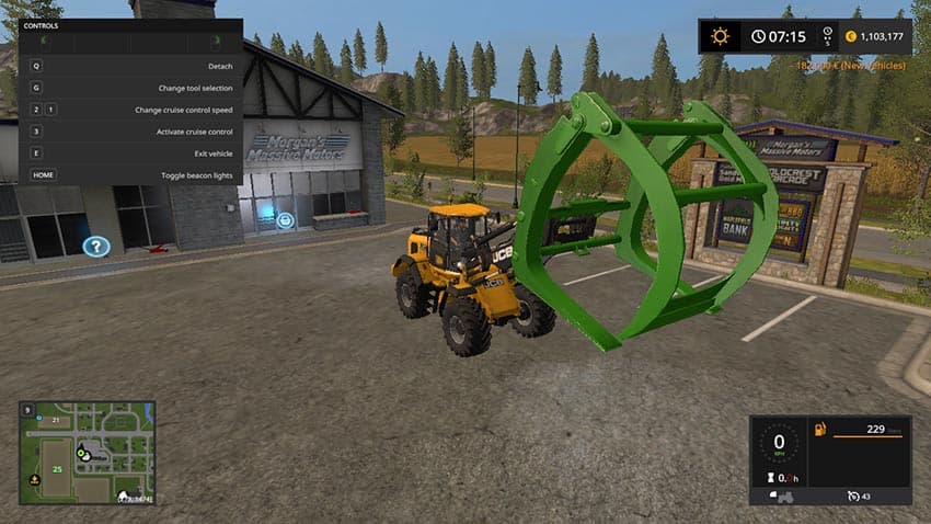 Bigger wheel loader log fork [MP] 2