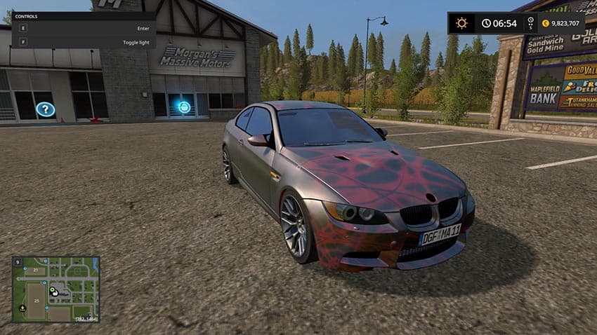 Bmw Red Neon 2