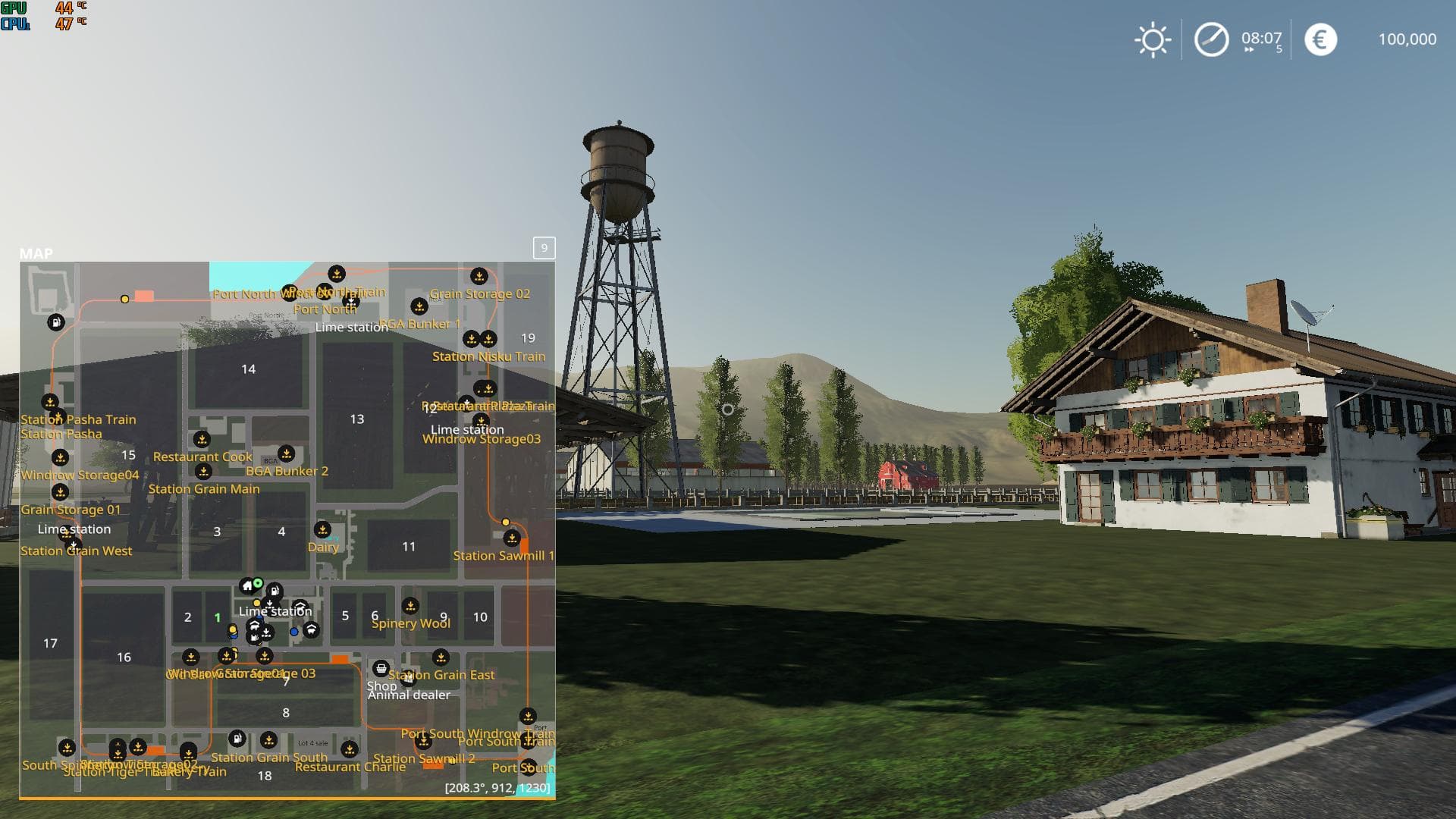 CANADIAN FARM MAP ROCKY