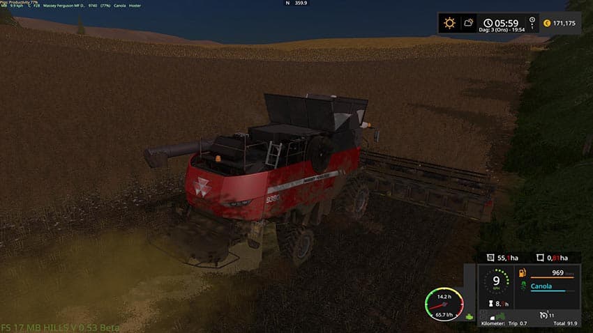 Canola Straw