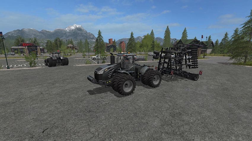 Challenger MT900E &amp; Blackhorsch Tiger 10 LT Plough 2