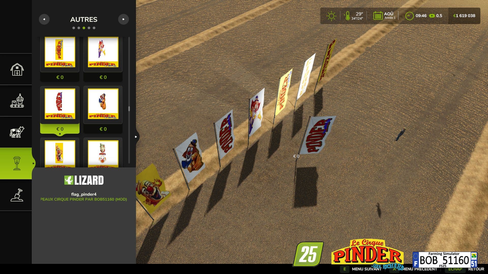 Circus Flags PINDER 2