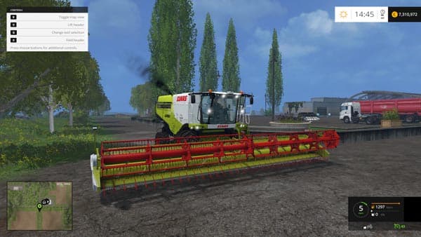 Claas Lexion 770 with chopper dust 2