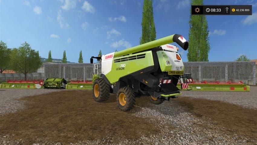 Claas Lexion 780 with headers [MP] 2