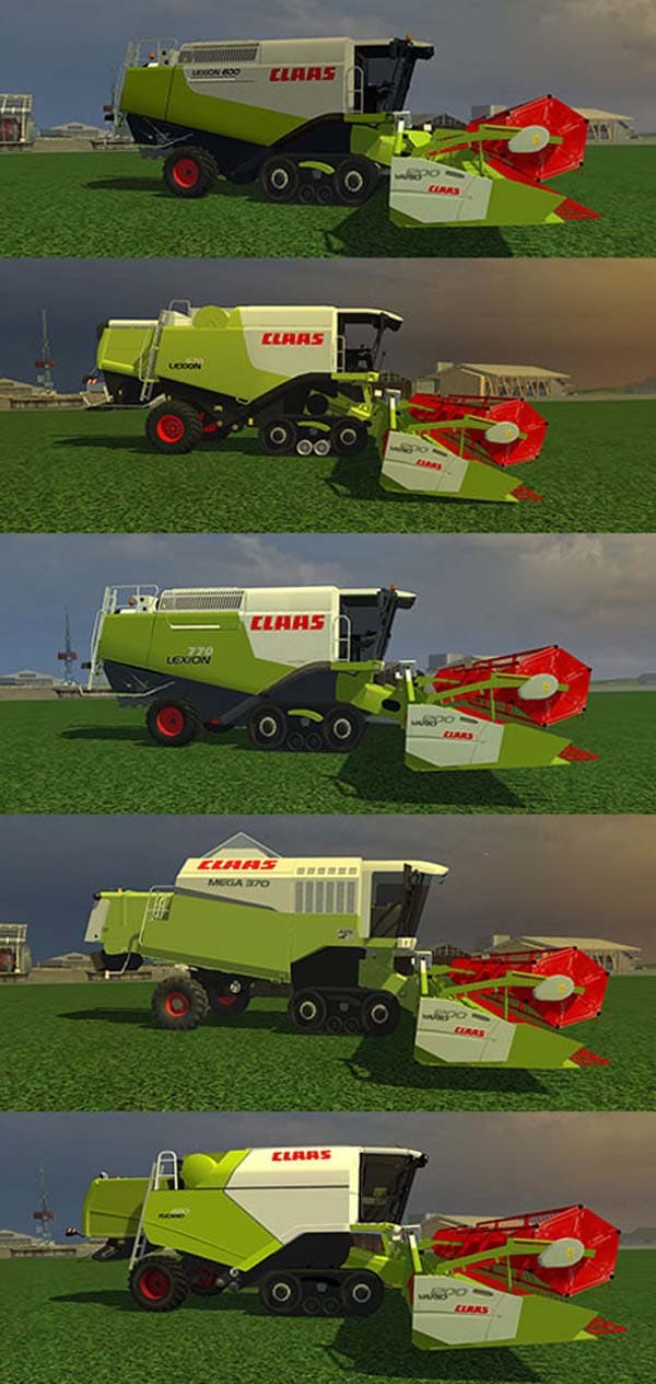Claas Terra Trac Combines Pack