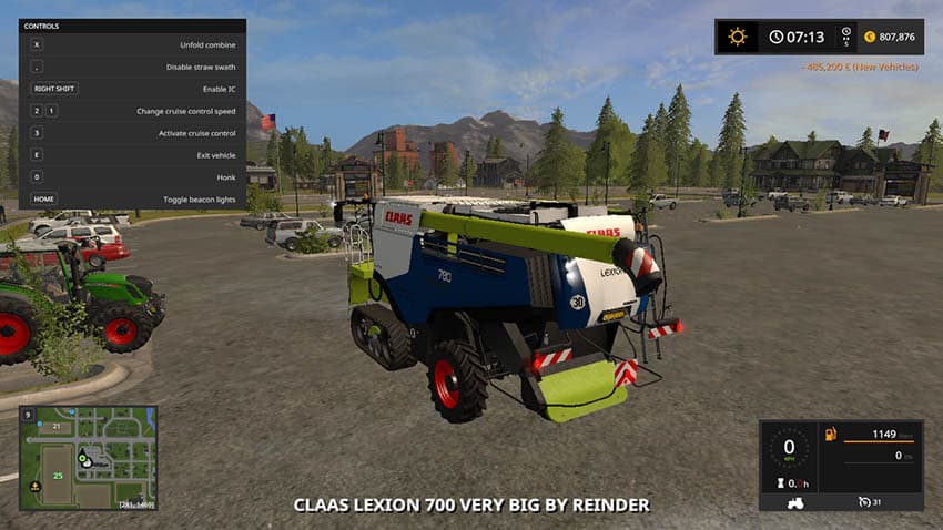 Claas lexion 700 rentingdairy blue version [MP] 2