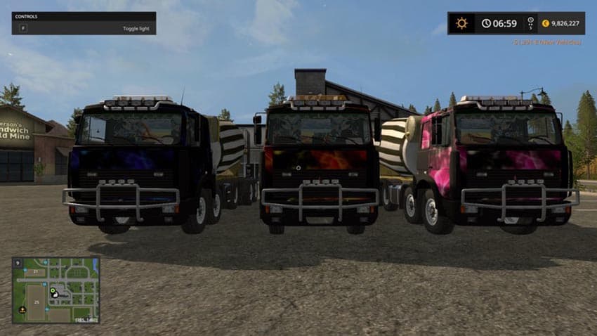 Concrete Mixer Multi Color Decal [SP] 2
