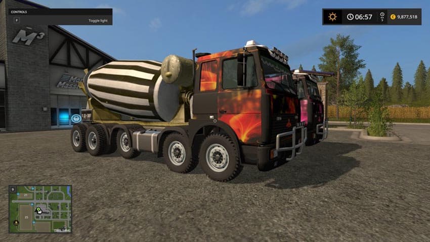 Concrete Mixer Multi Color Decal [SP]