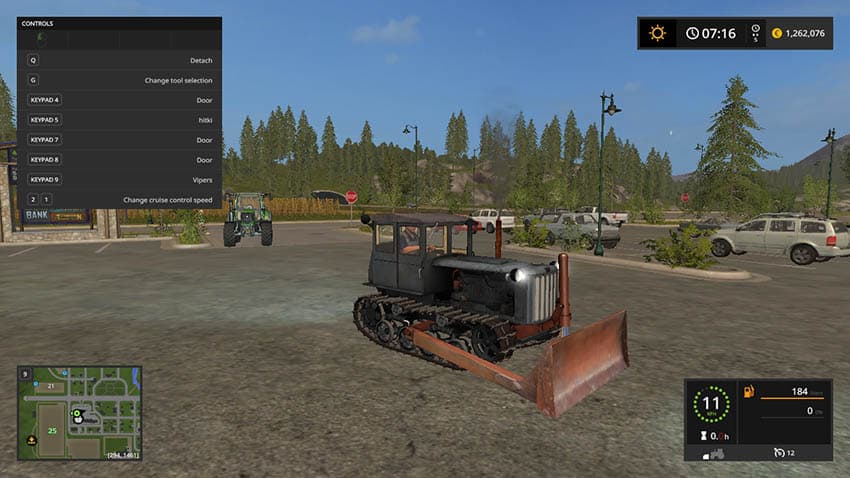 DT-54 and bulldozer