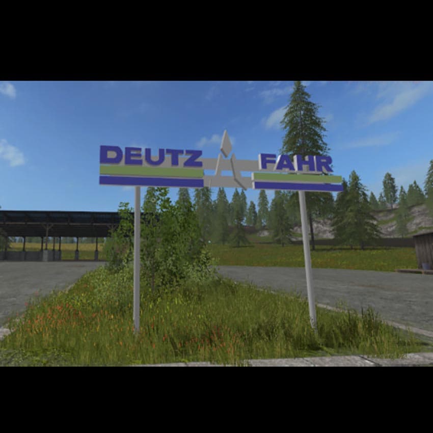 Deutz Fahr 3D plate placeable [MP]