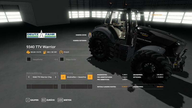 Deutz Fahr 9340 TTV Warrior 2