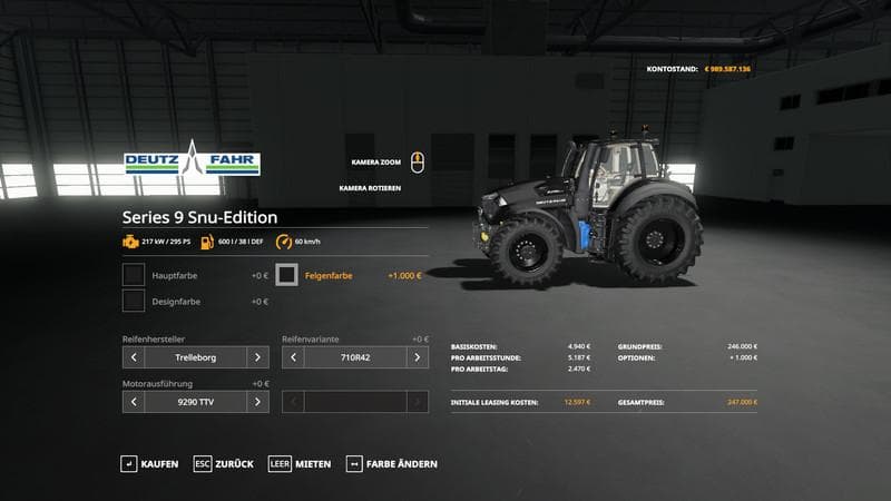Deutz Series 9 Snu Edition