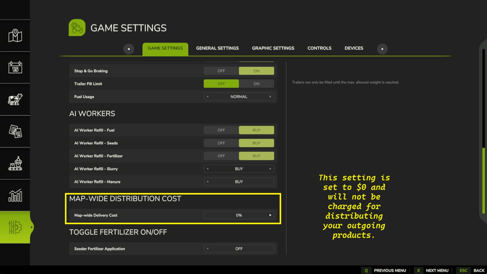 Distribution Cost Override 3