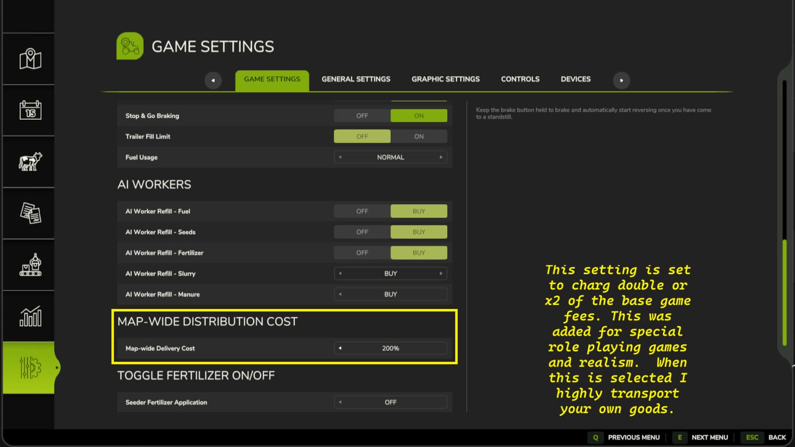 Distribution Cost Override 2