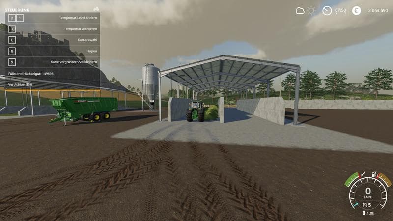 Double Silage Silo Placeable 3