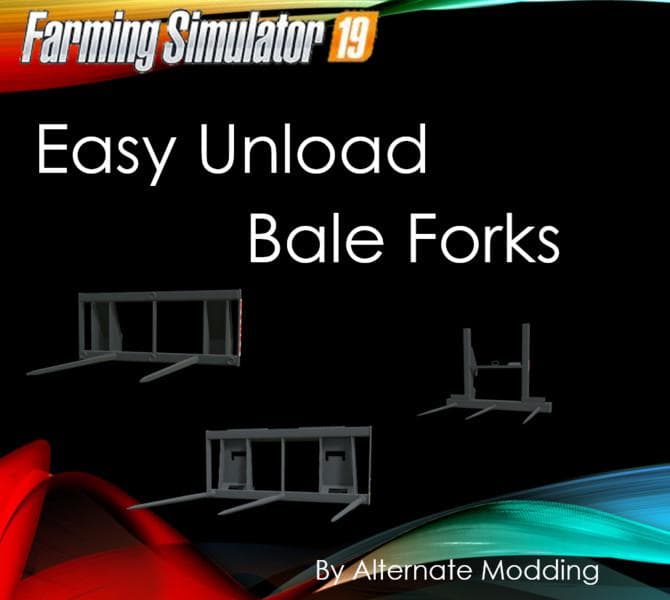 Easy Unload Bale Forks 2