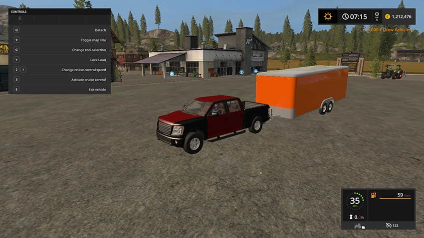 Enclosed trailer ORANGE