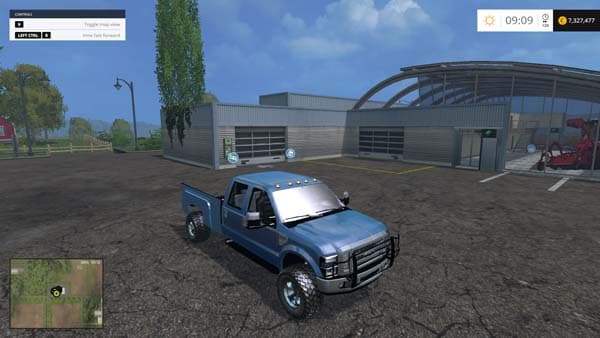 F350 Ford Diesel Blue Wheels 3