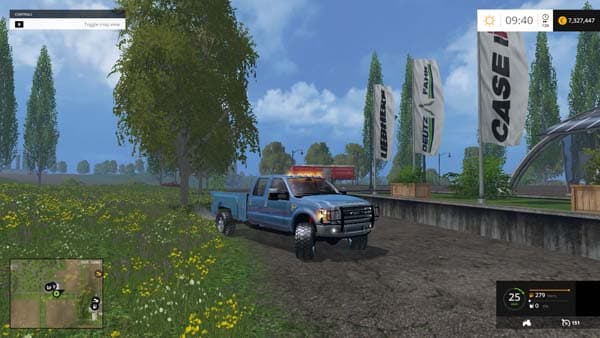 F350 Ford Diesel Blue Wheels