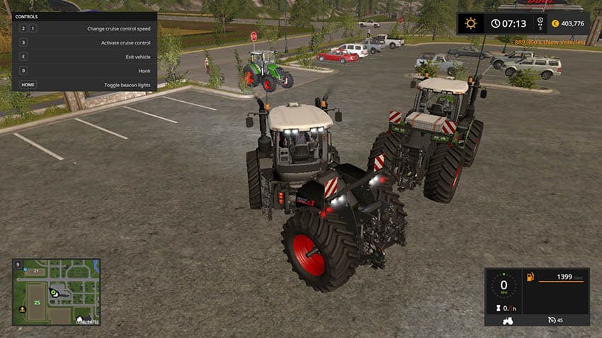 FENDT VARIO T FL PACK BLACK / GREEN 2