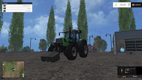 FENDT weight [MP]