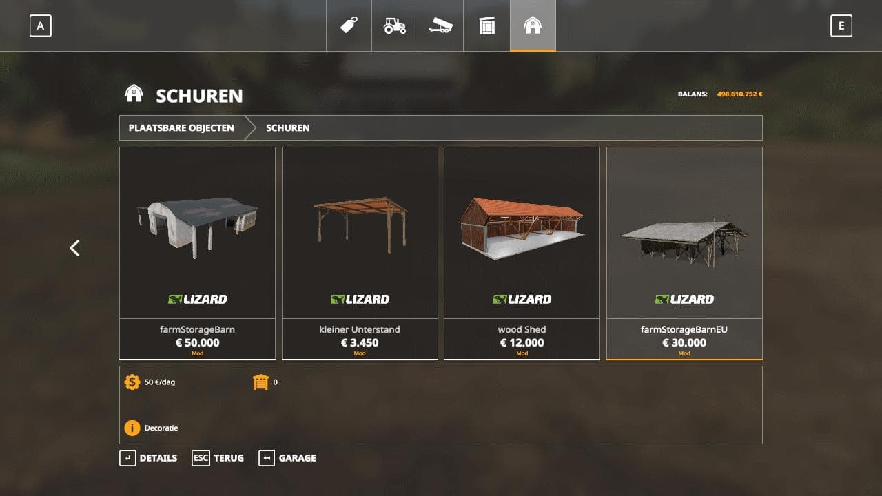 Farm Storage Barn EU 2
