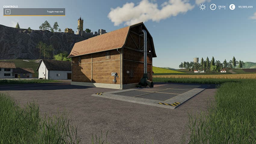 Small hay warehouse