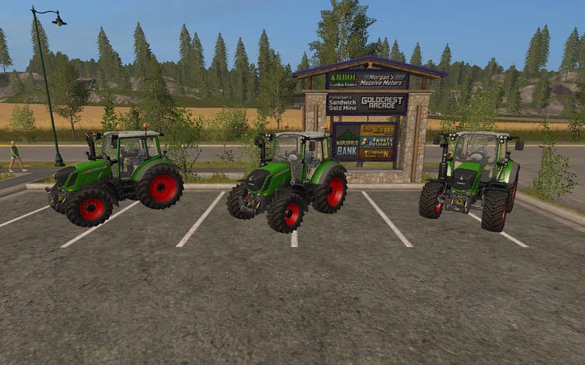 Fendt 300 Vario with beacon Lights [MP] 3