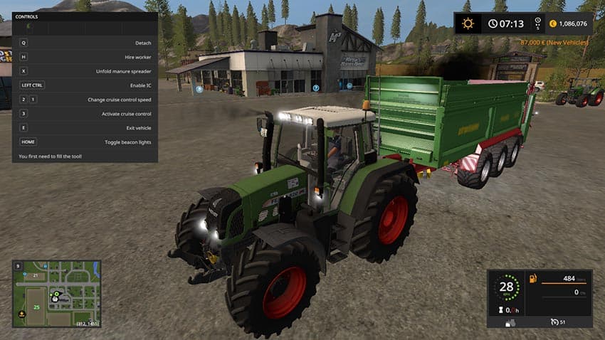 Fendt Vario 820 TMS Dynamic Hoses