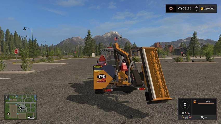 Ferri hydraulic reach mower 2