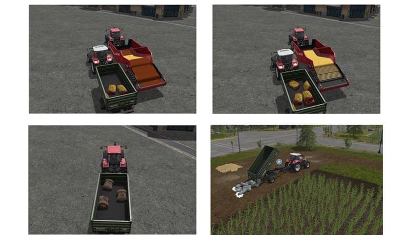 Fertilizer seeds and pig feed refill with hand [MP] 2