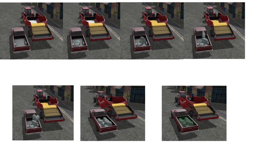 Fertilizer seeds and pig feed refill with hand [MP]