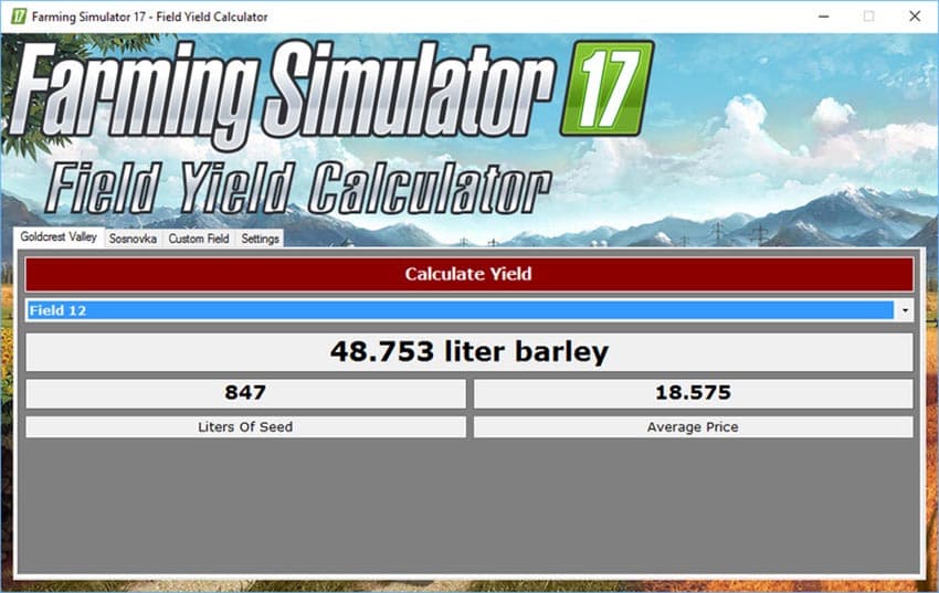Field Yield Calculator [SP] 2