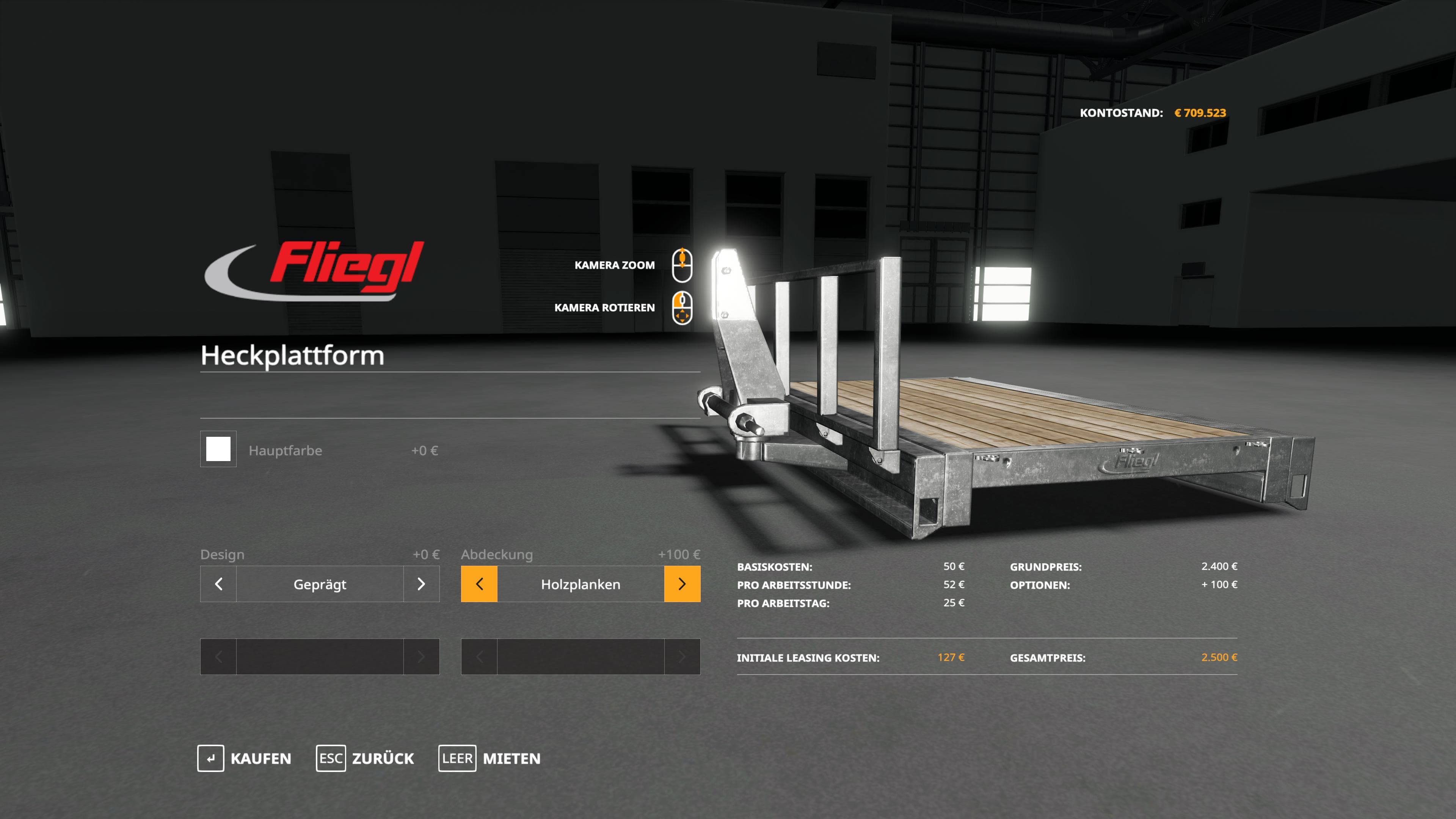 Fliegl Heck platform 2