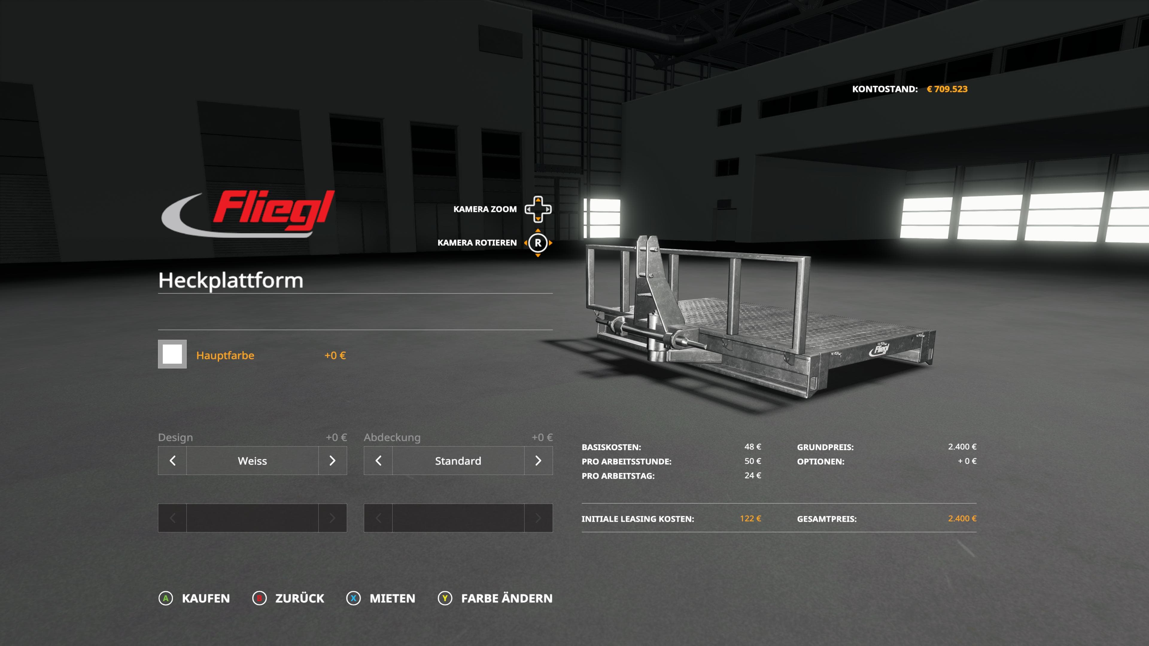 Fliegl Heck platform