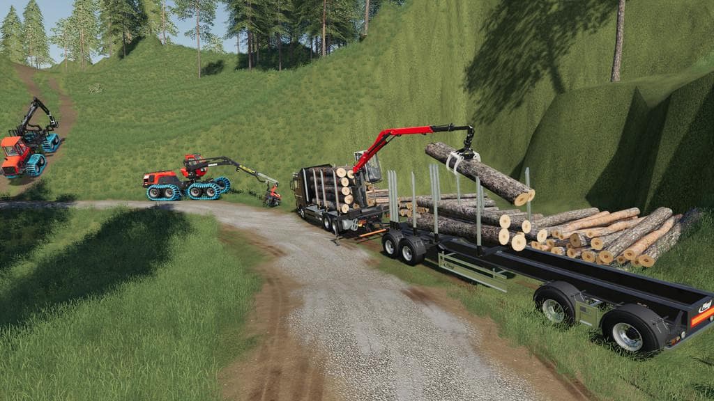 Fliegl Log Trailer 3