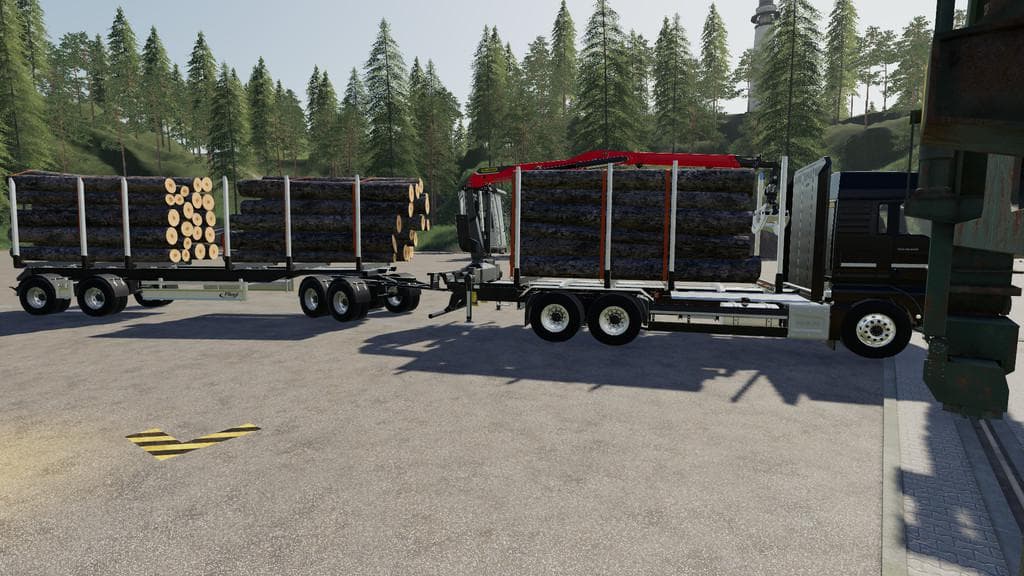 Fliegl Log Trailer 2