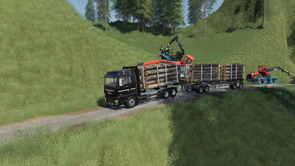 Fliegl Log Trailer