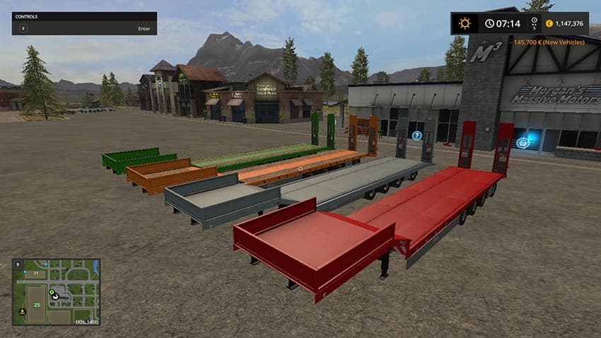 Fliegl low loader Objectattache [MP] 3