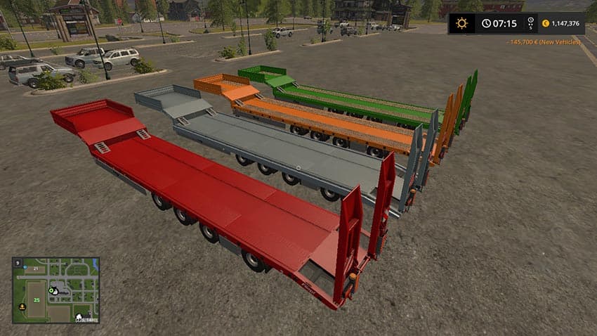 Fliegl low loader Objectattache [MP] 2