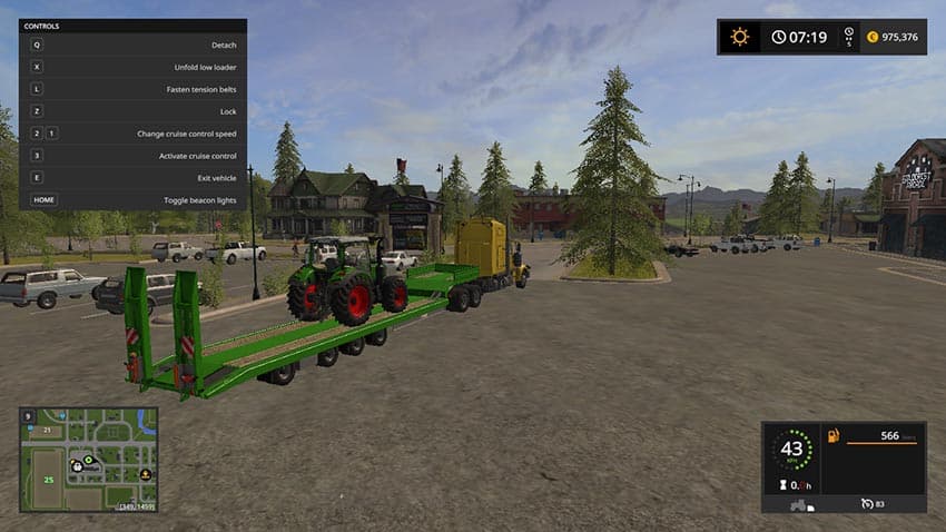 Fliegl low loader Objectattache [MP]