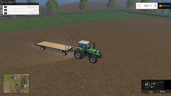 Fliegl self made bale trailer