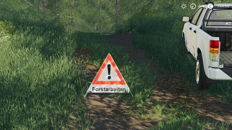 Forest pyramid warning sign 3