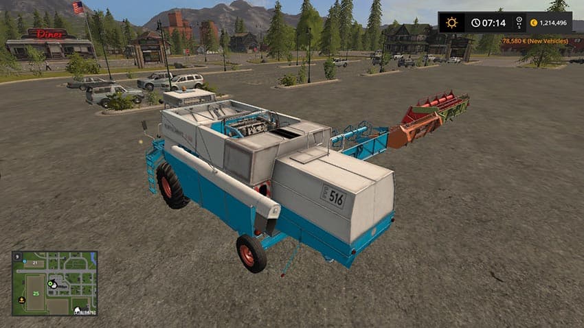 Fortschritt E-516 and header 2
