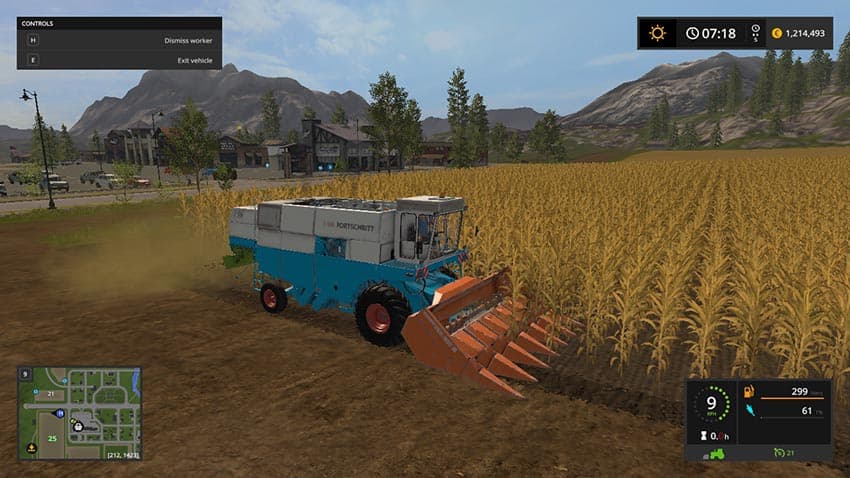 Fortschritt E-516 and header