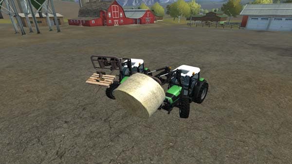 Front loader pallet fork bale [MP]