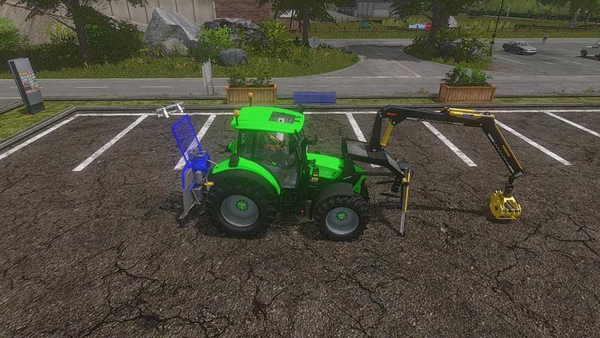Frontloader Forst Kran 2