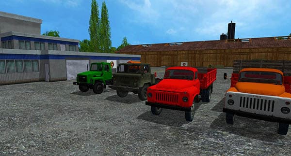 Gaz 53 Pack Trucks + Trailer Multicolor [MP] 2