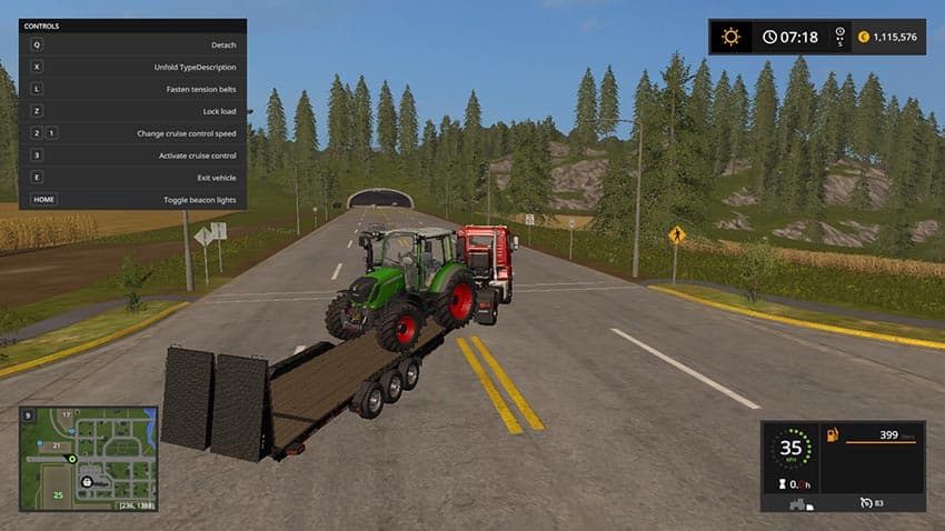 Gooseneck load trail trailer