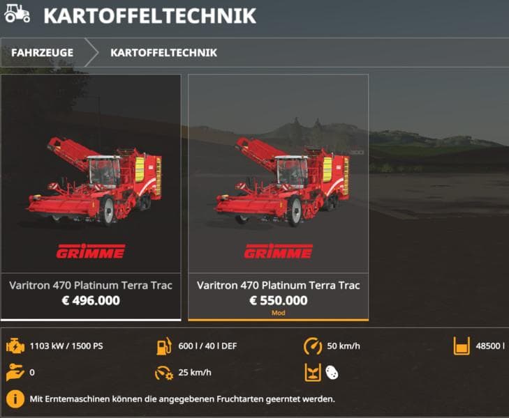 Grimme Varitron 470 MP Mulitcolor